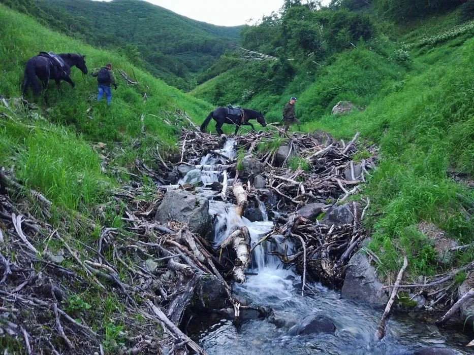 Конный маршрут к малому водопаду на горе Острая2